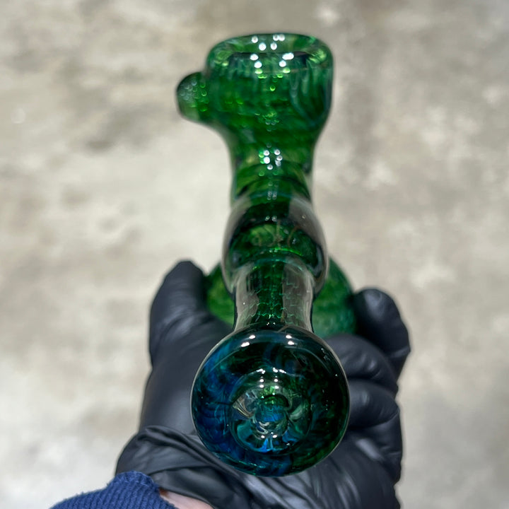 Forest Hammer Bubbler Glass Pipe Cose Glass   
