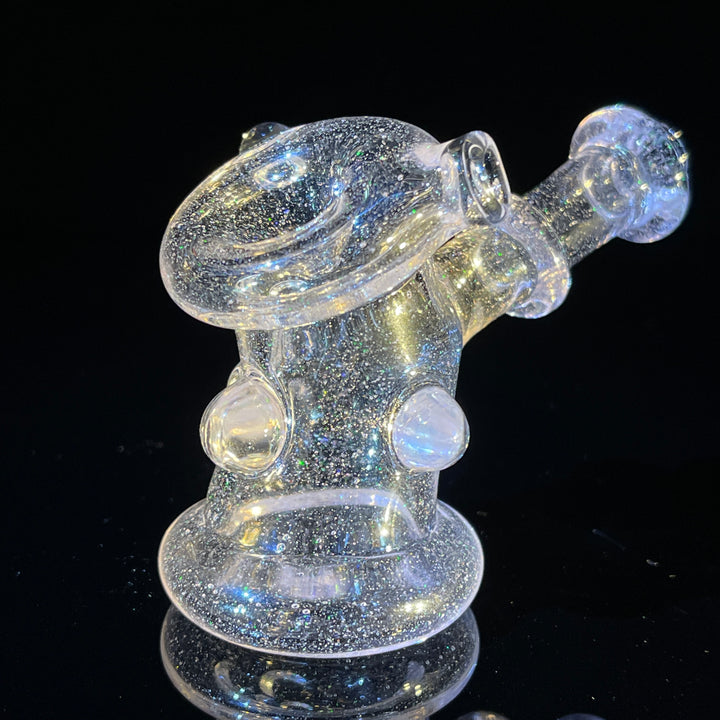 Pink Ray Opal Hand Cannon Glass Pipe JHP Glass   