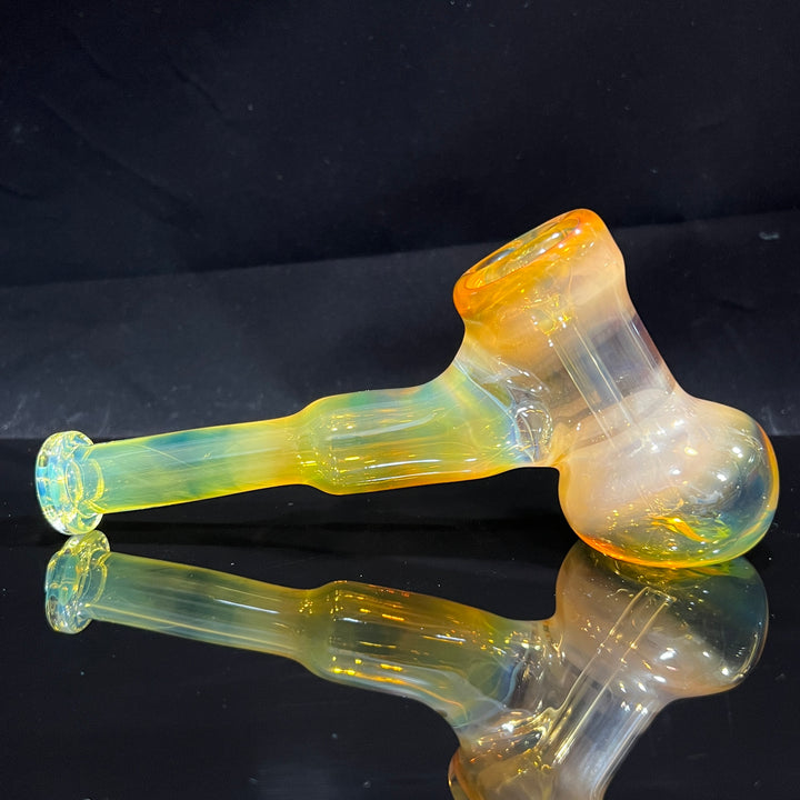 Silver Fume Hammer Bubbler Glass Pipe Cose Glass   