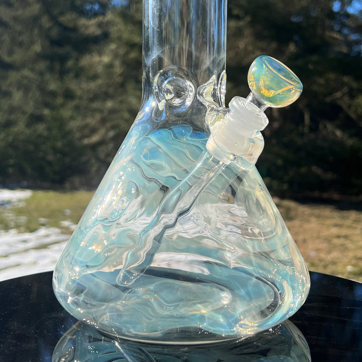 15" Fumed Swirl Beaker Bong Glass Pipe Mary Jane's Glass