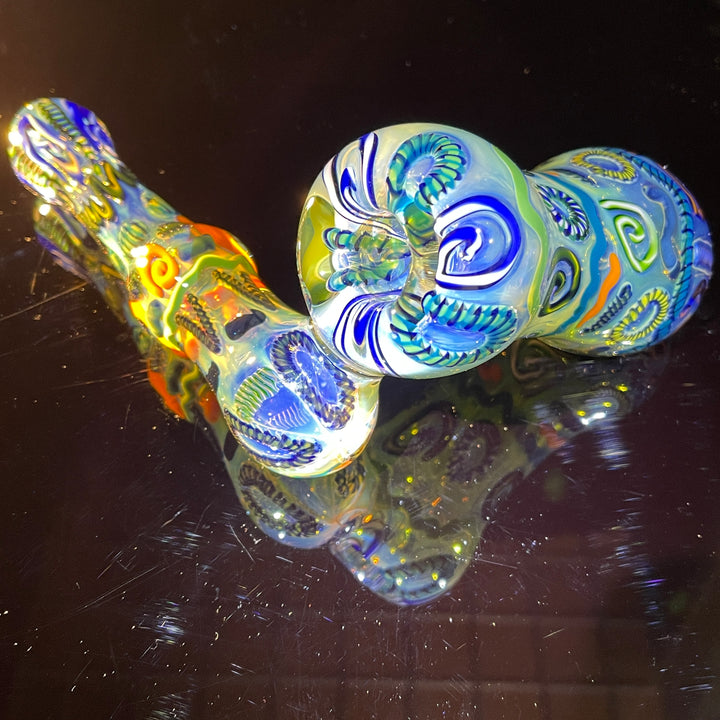 Inside Out Sidecar Bubbler Glass Pipe Tiny Mike   