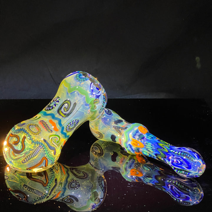 Inside Out Sidecar Bubbler Glass Pipe Tiny Mike   