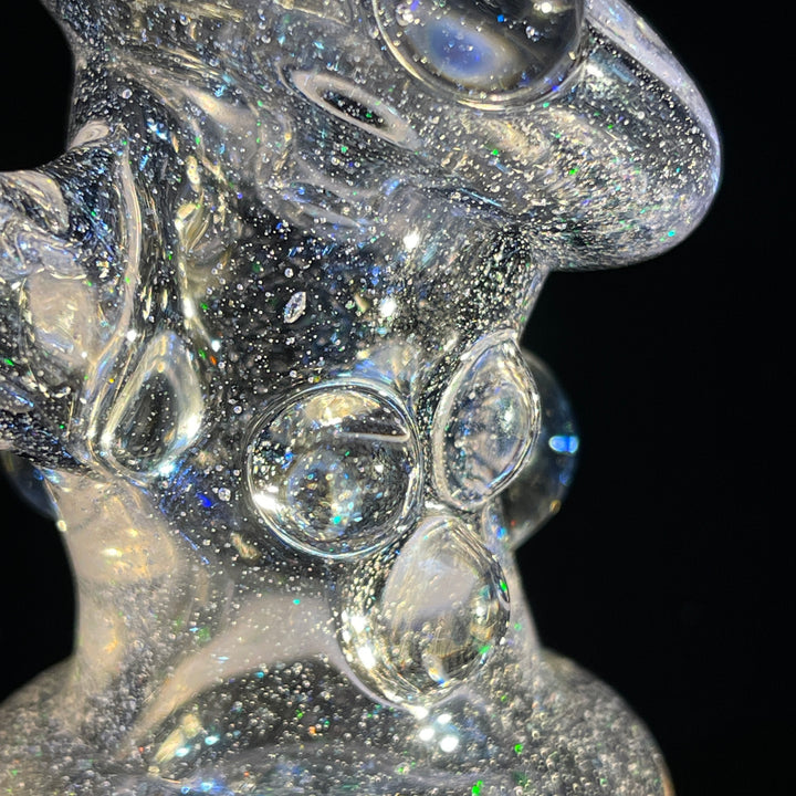 Pink Ray Opal Hand Cannon Glass Pipe JHP Glass   