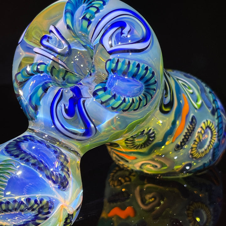 Inside Out Sidecar Bubbler Glass Pipe Tiny Mike   