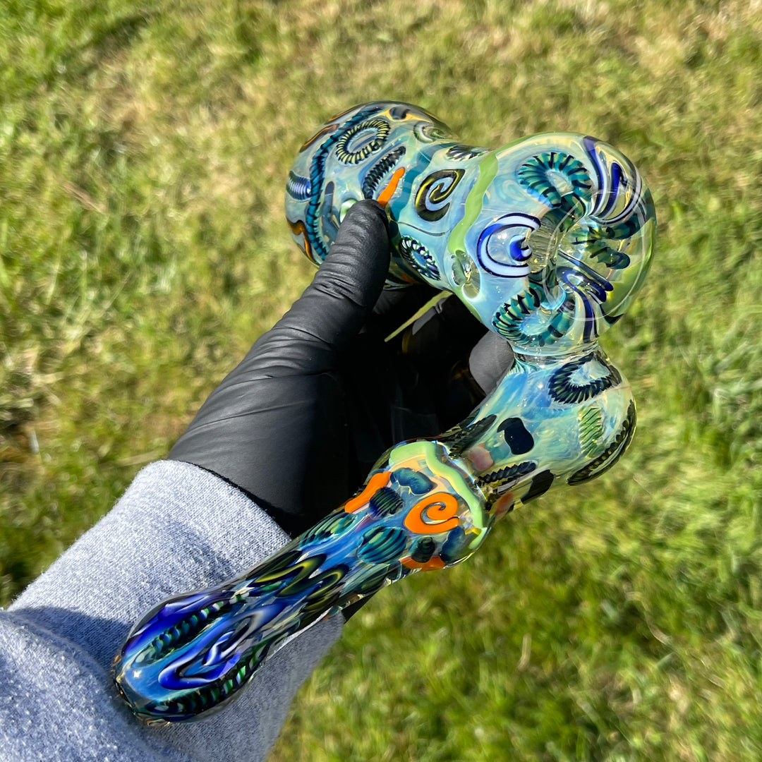 Inside Out Sidecar Bubbler Glass Pipe Tiny Mike   