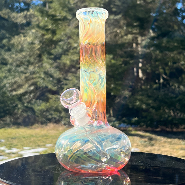 9.5" Fumed Swirl Bubble Bong Glass Pipe Mary Jane's Glass