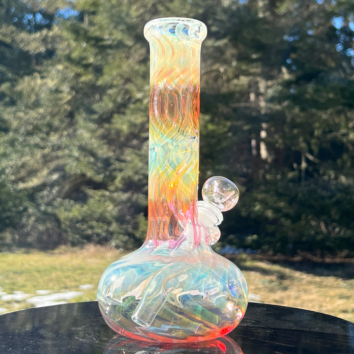 9.5" Fumed Swirl Bubble Bong Glass Pipe Mary Jane's Glass