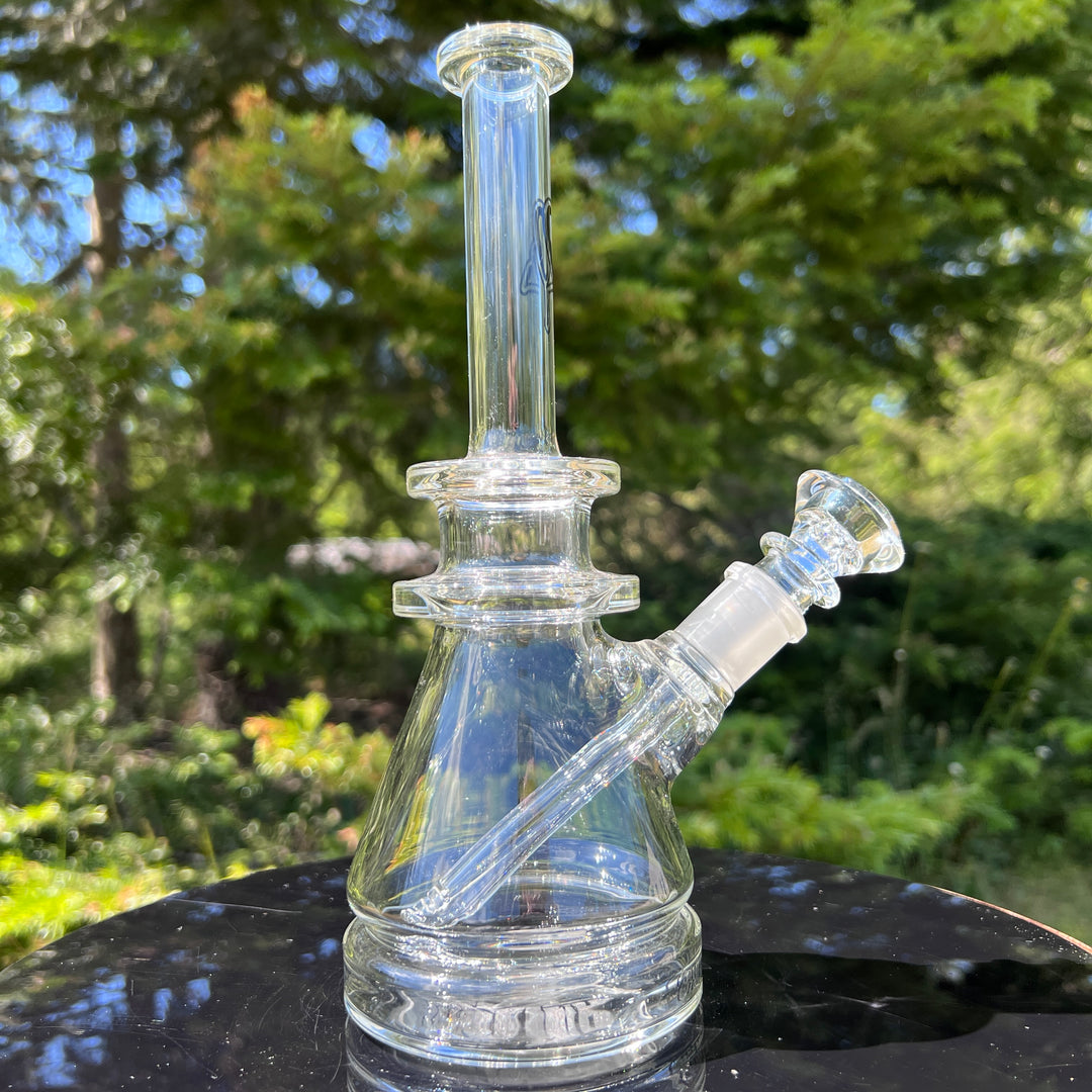 10" Fixed Female Double Ringed Beaker Glass Pipe C2 Custom Creations   