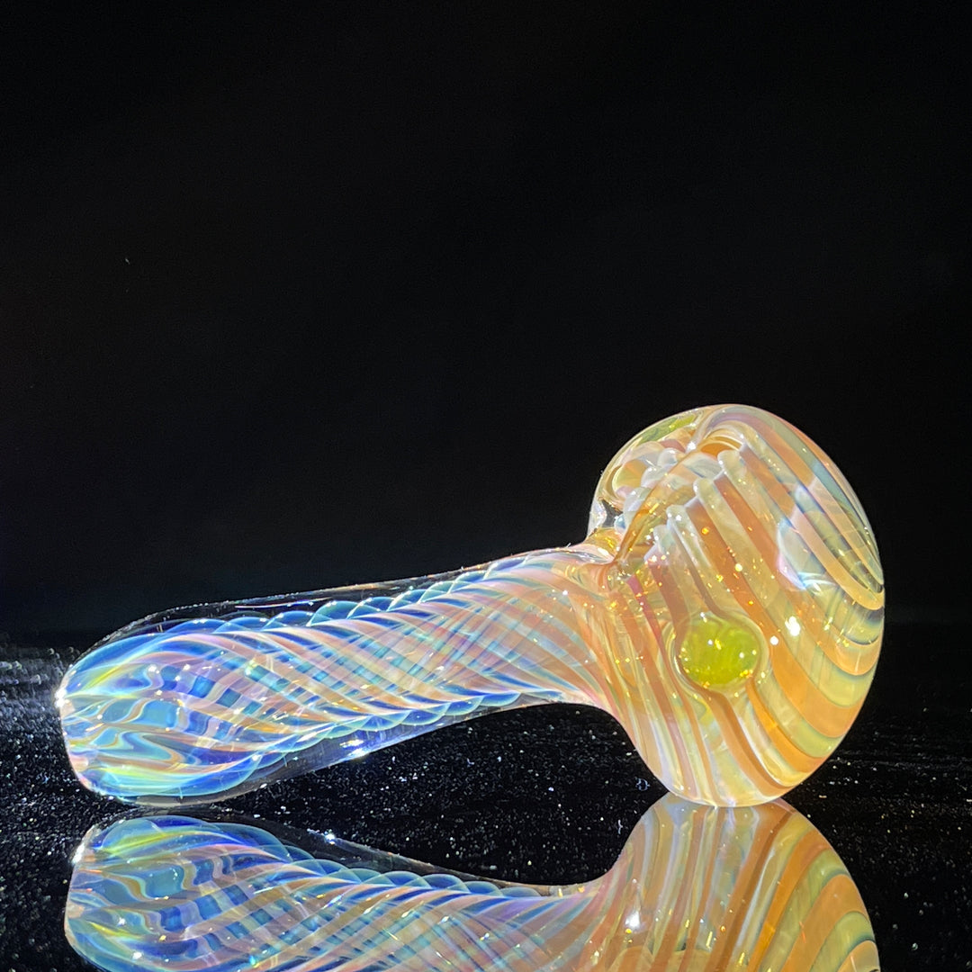 Thick Fume Pipe Green Slyme Marble Glass Pipe Chuck Glass   