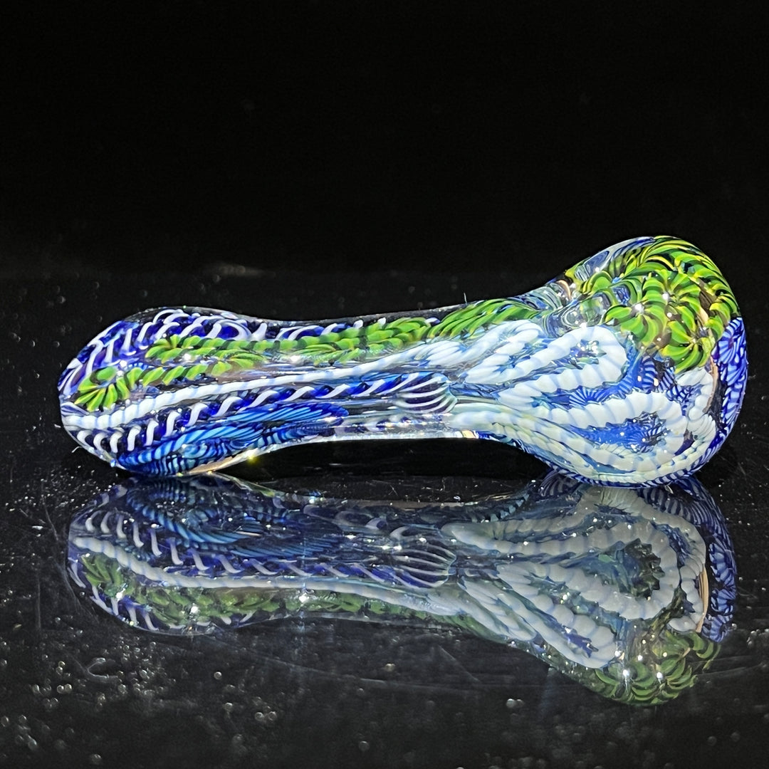 Color Inside Out Spoon Glass Pipe Tiny Mike   