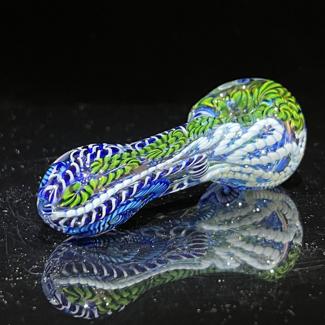 Color Inside Out Spoon Glass Pipe Tiny Mike   