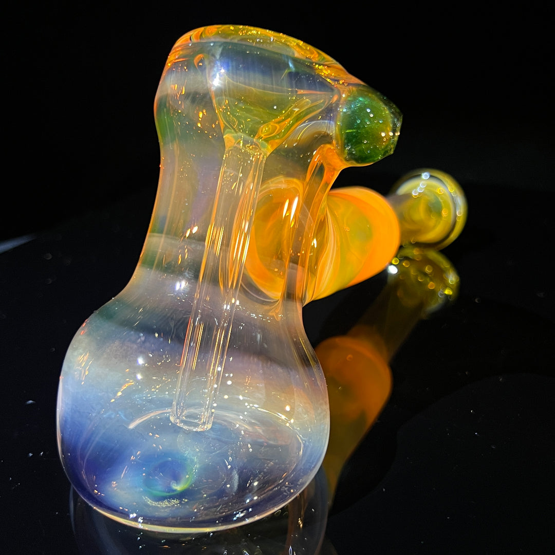 Silver Fume Hammer Bubbler Glass Pipe Cose Glass   