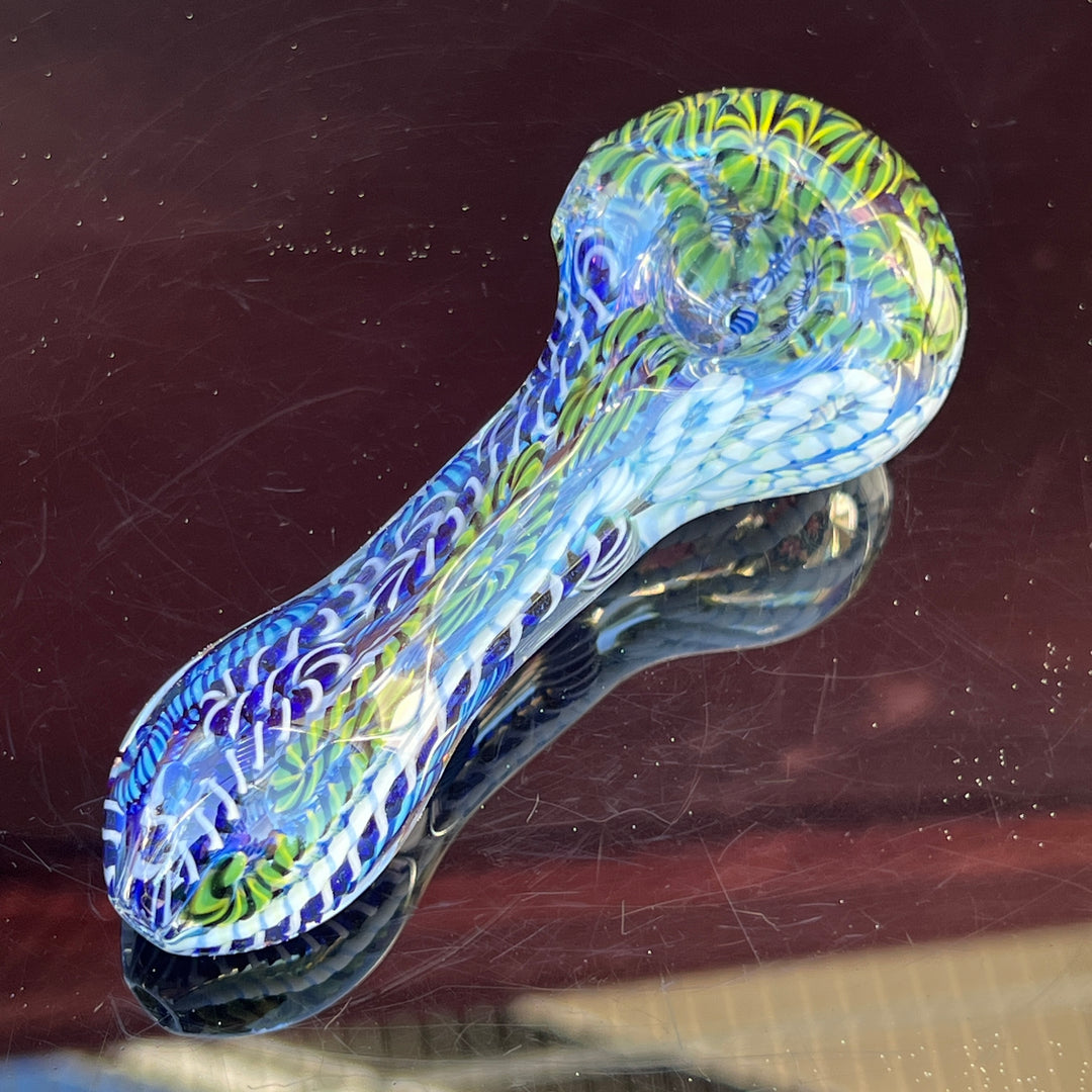 Color Inside Out Spoon Glass Pipe Tiny Mike   