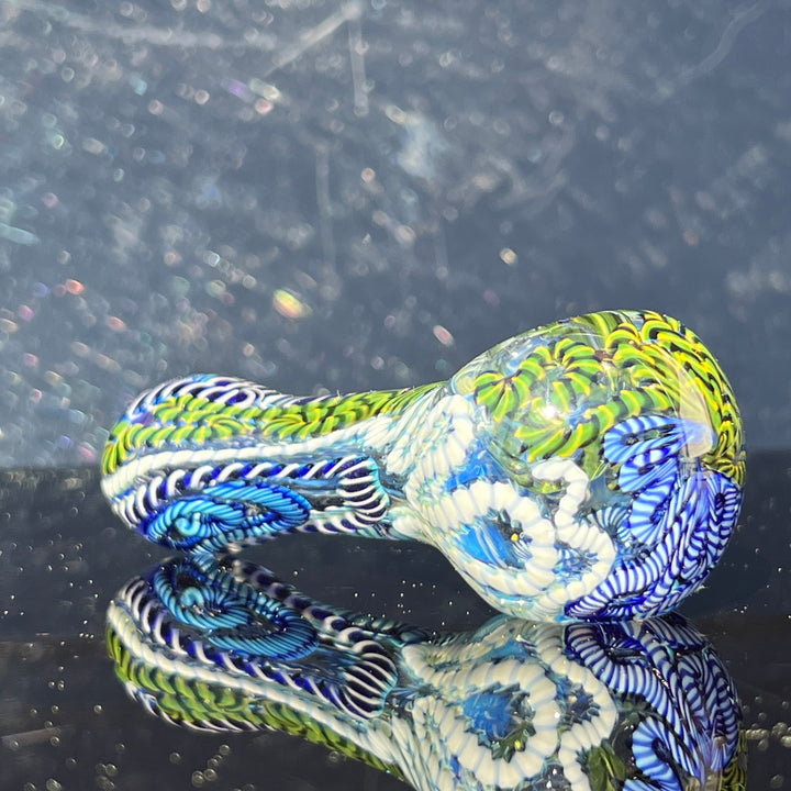 Color Inside Out Spoon Glass Pipe Tiny Mike   