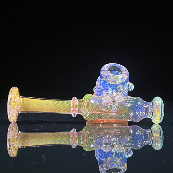 Gold Fumed Sidecar Pipe Glass Pipe Sugar Shack