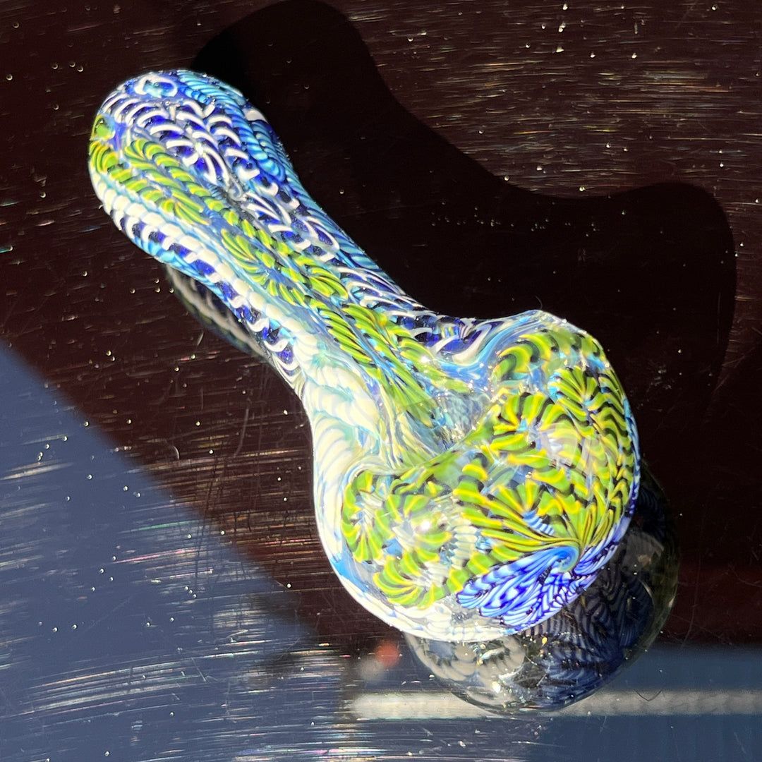 Color Inside Out Spoon Glass Pipe Tiny Mike   