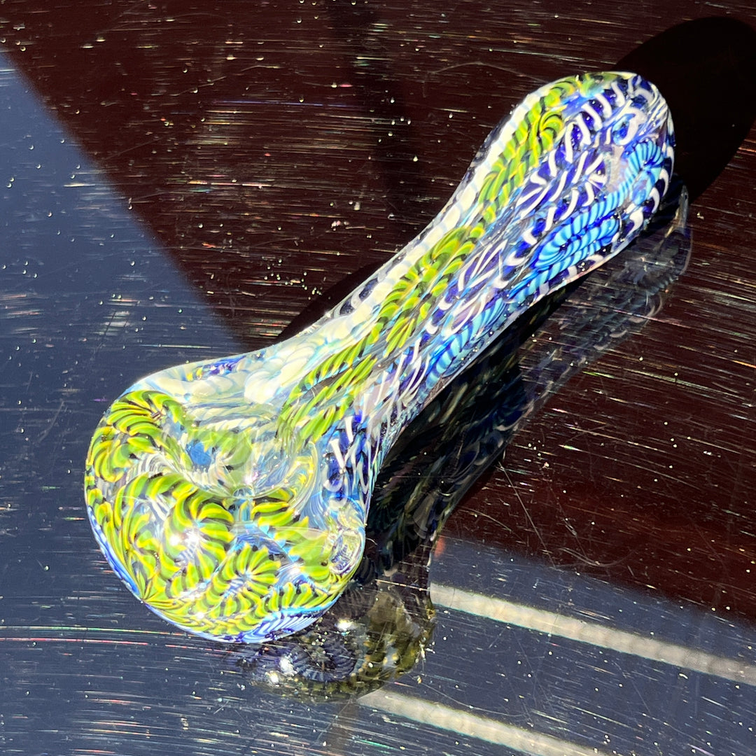 Color Inside Out Spoon Glass Pipe Tiny Mike   