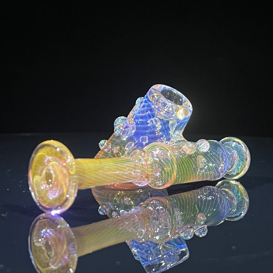 Gold Fumed Sidecar Pipe Glass Pipe Sugar Shack