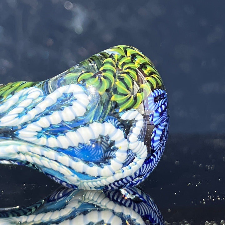 Color Inside Out Spoon Glass Pipe Tiny Mike   