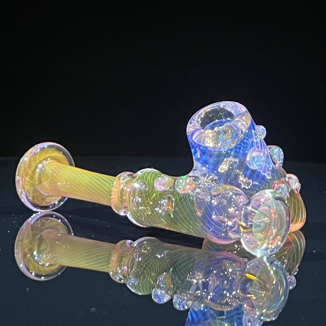 Gold Fumed Sidecar Pipe Glass Pipe Sugar Shack