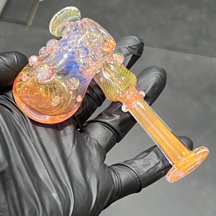 Gold Fumed Sidecar Pipe Glass Pipe Sugar Shack