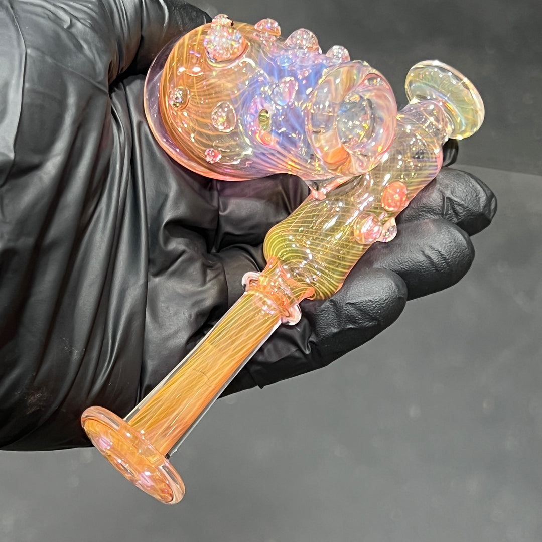 Gold Fumed Sidecar Pipe Glass Pipe Sugar Shack