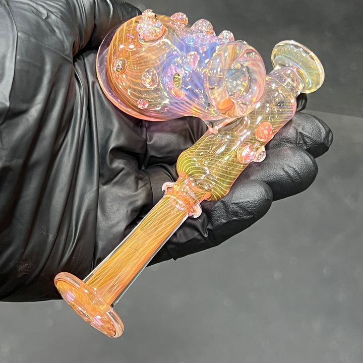 Gold Fumed Sidecar Pipe Glass Pipe Sugar Shack