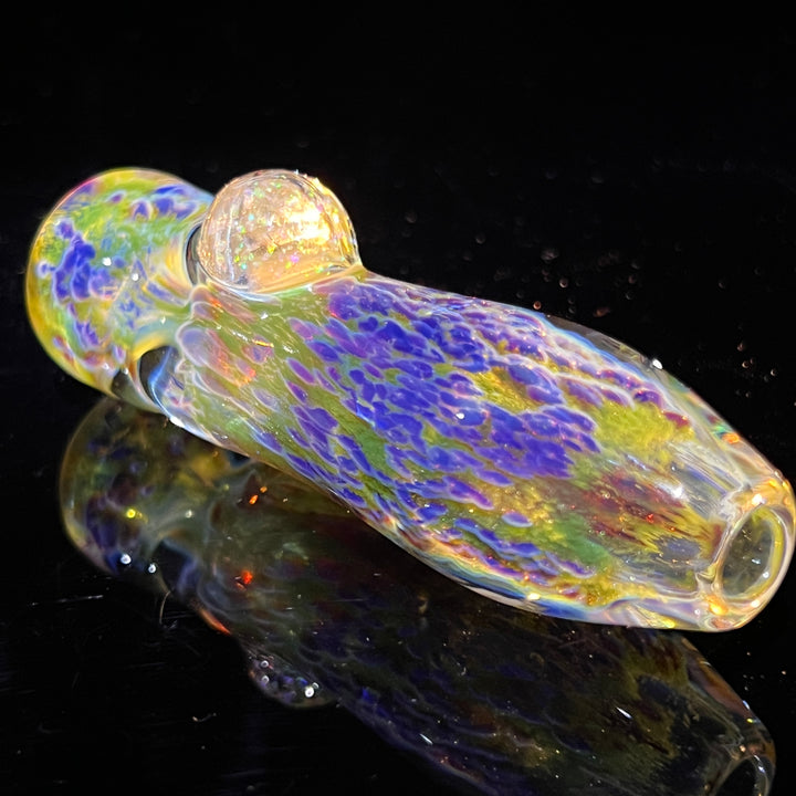 Purple Haze Crushed Opal Marble Chillum Glass Pipe Tako Glass   