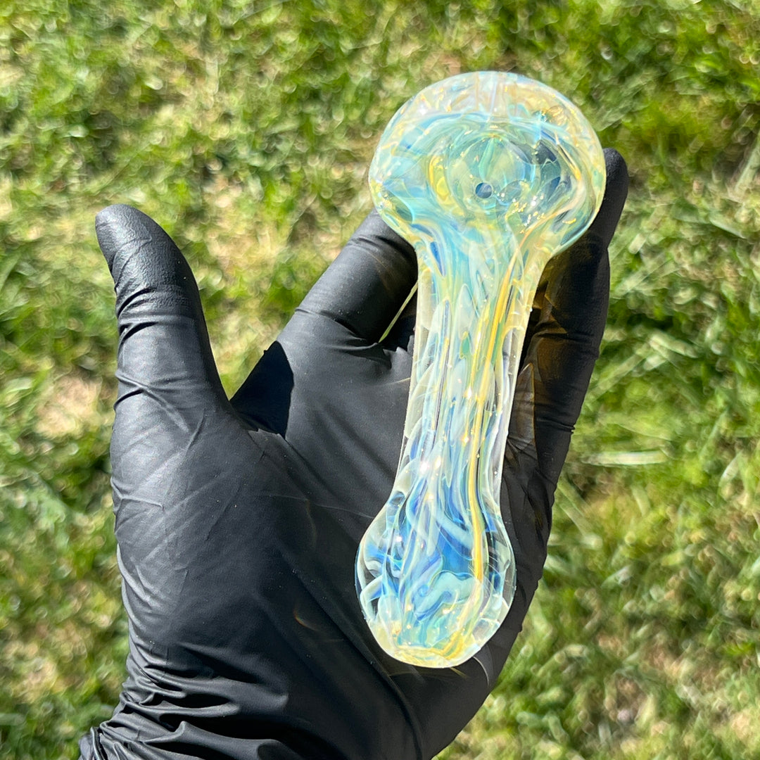 Large Ghost Flame Pipe Glass Pipe Tiny Mike   