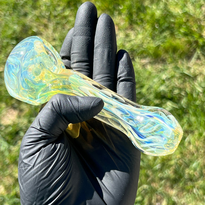 Large Ghost Flame Pipe Glass Pipe Tiny Mike   