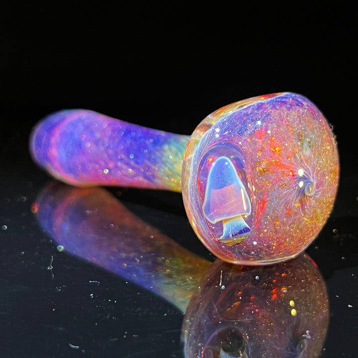 Purple Mushie Marble Pipe Glass Pipe Beezy Glass   