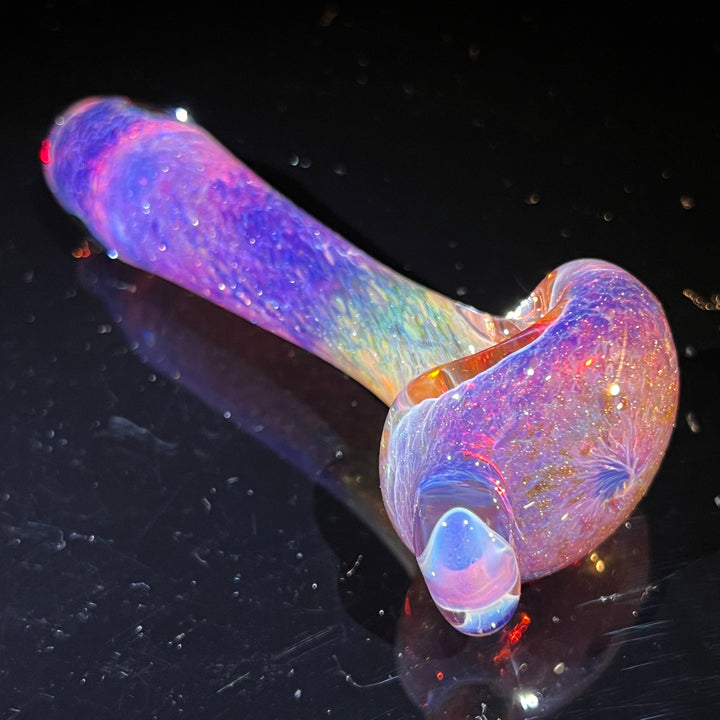 Purple Mushie Marble Pipe Glass Pipe Beezy Glass   