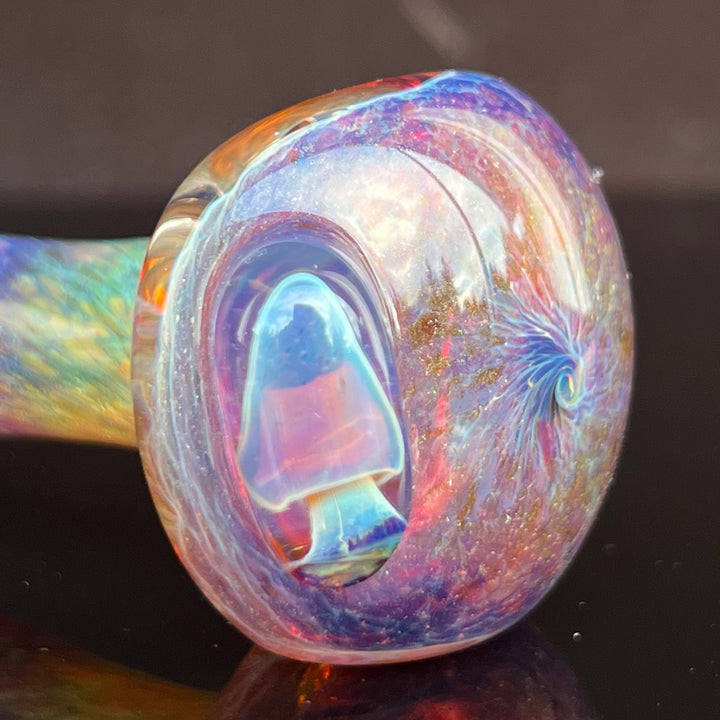 Purple Mushie Marble Pipe Glass Pipe Beezy Glass   