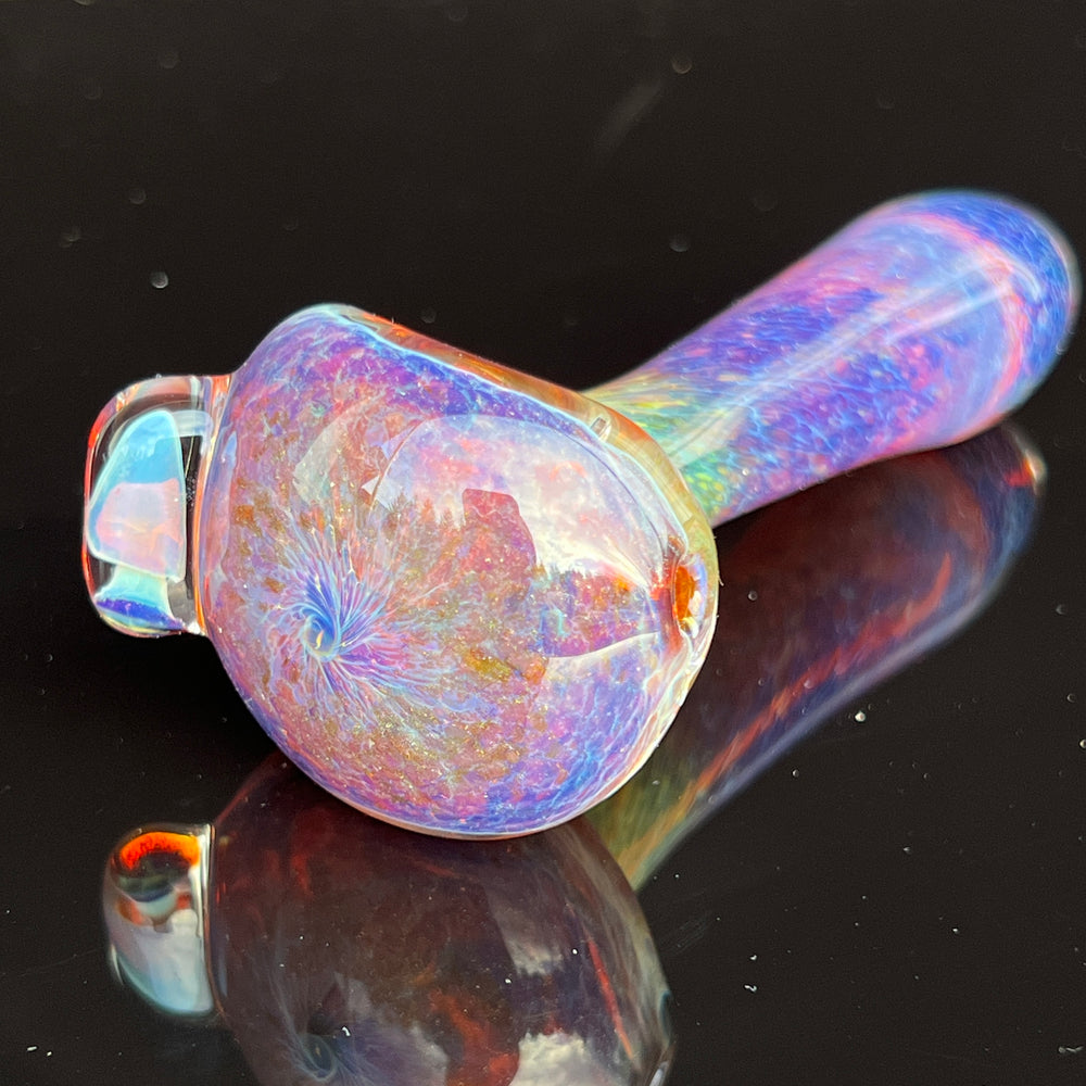 Purple Mushie Marble Pipe Glass Pipe Beezy Glass   