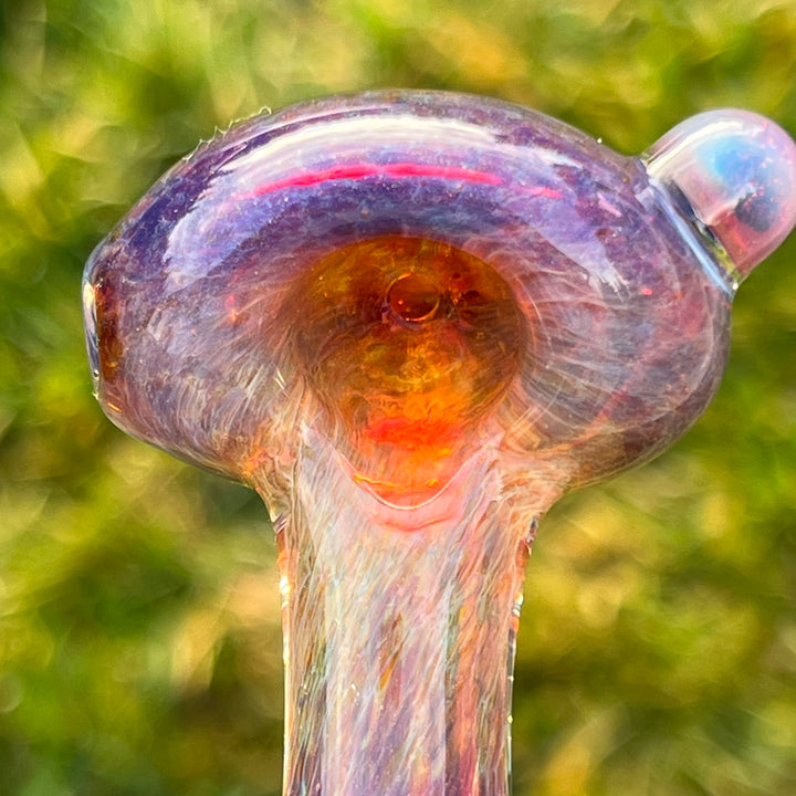 Purple Mushie Marble Pipe Glass Pipe Beezy Glass   