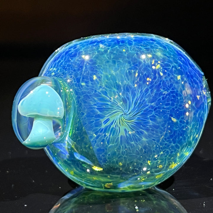 Blue Mushie Marble Pipe Glass Pipe Beezy Glass   