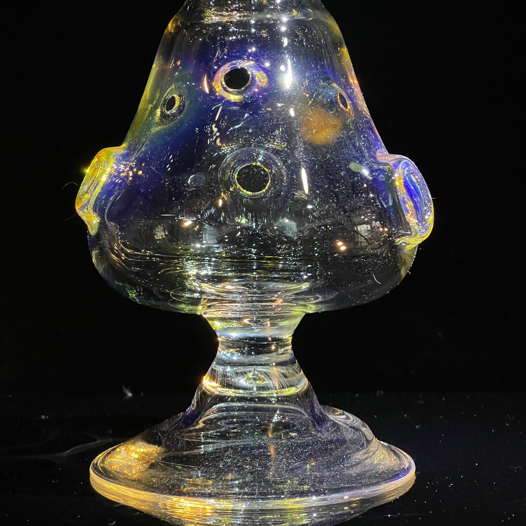 12"  Fumed Incense Burner Home Tako Glass   