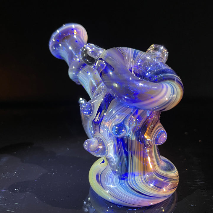 Blue Horny Hand Cannon Glass Pipe JHP Glass   