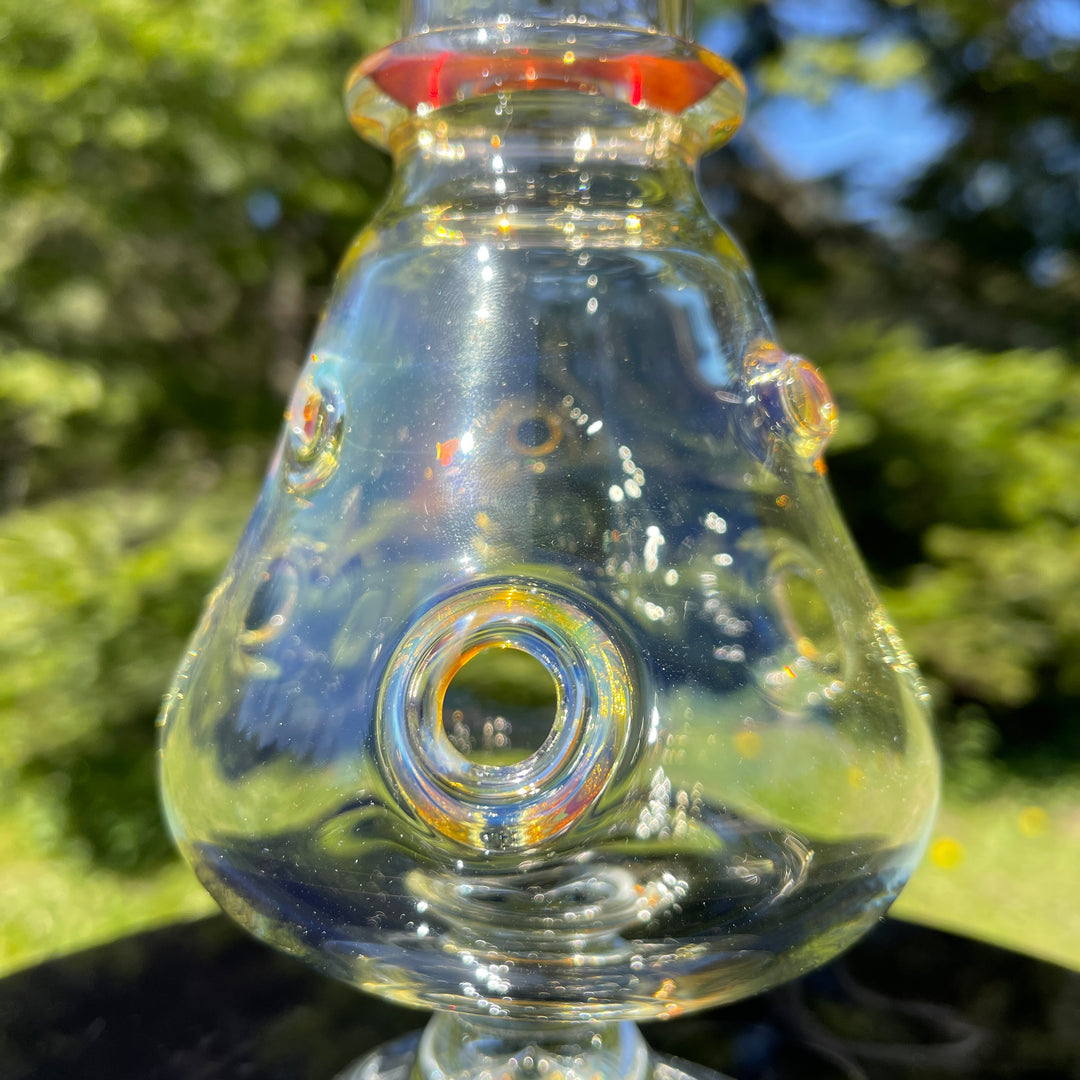 12"  Fumed Incense Burner Home Tako Glass   