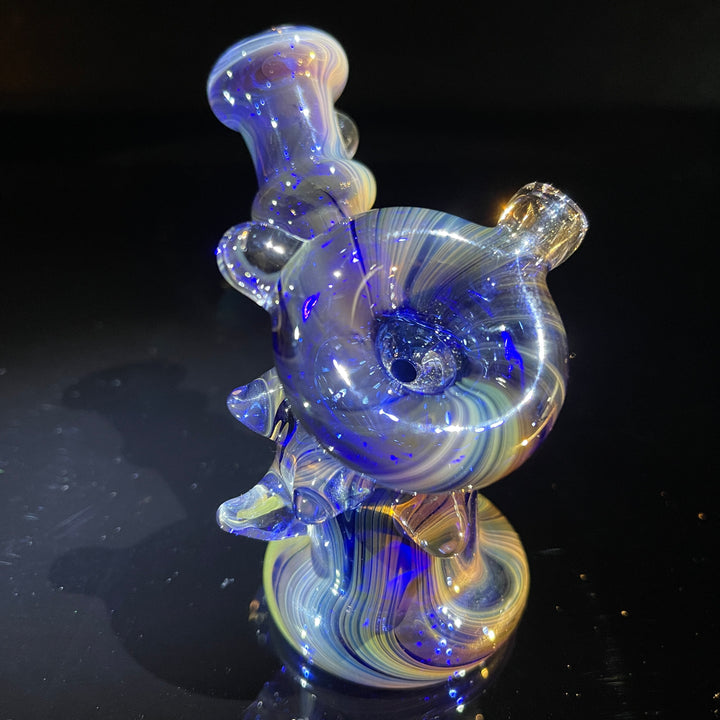 Blue Horny Hand Cannon Glass Pipe JHP Glass   