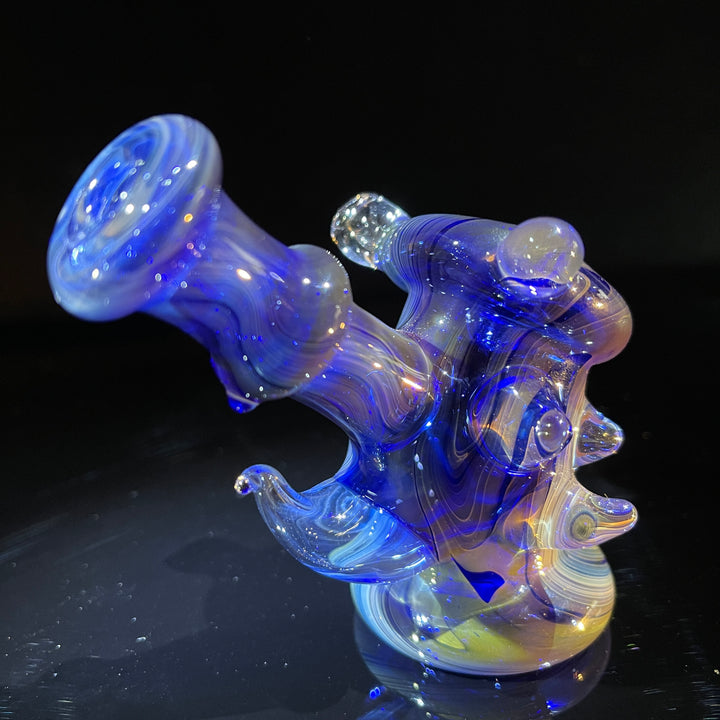 Blue Horny Hand Cannon Glass Pipe JHP Glass   