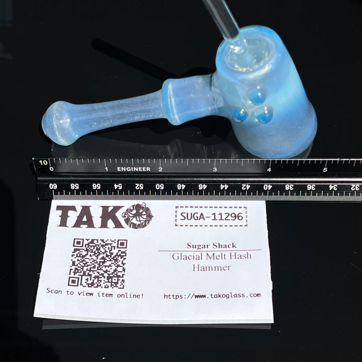Glacial Melt Hash Hammer Glass Pipe Sugar Shack
