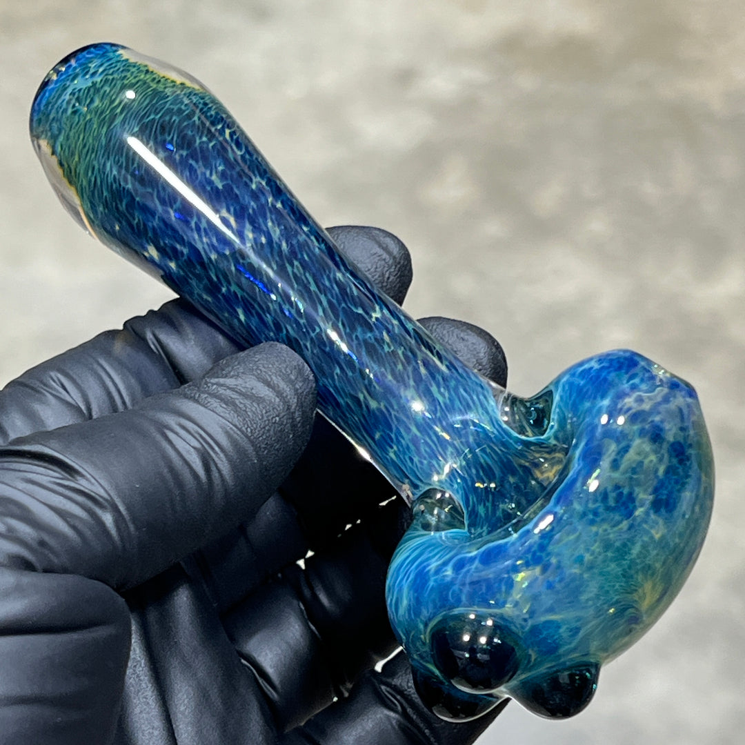 Blue Sea Sparkle Marble Pipe Glass Pipe Beezy Glass   