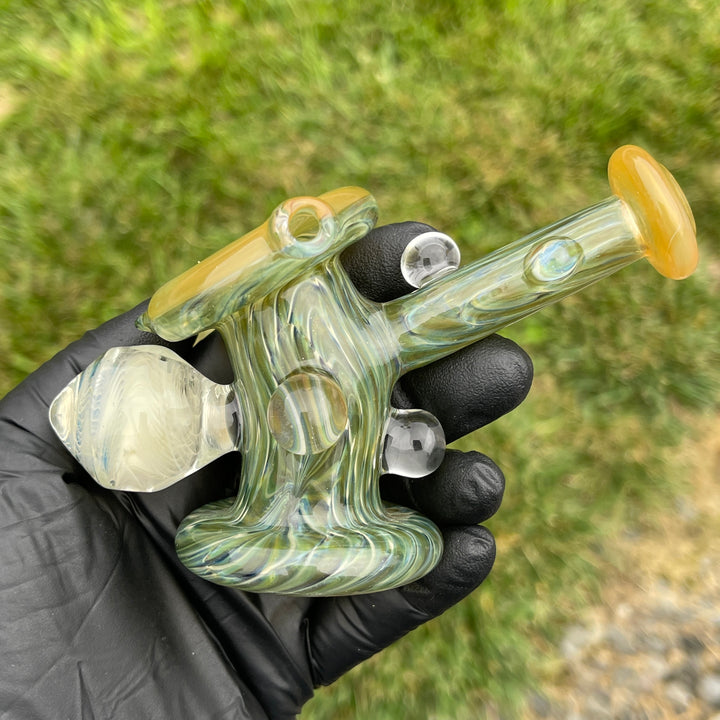 Jungle Fume Hand Cannon Glass Pipe JHP Glass   