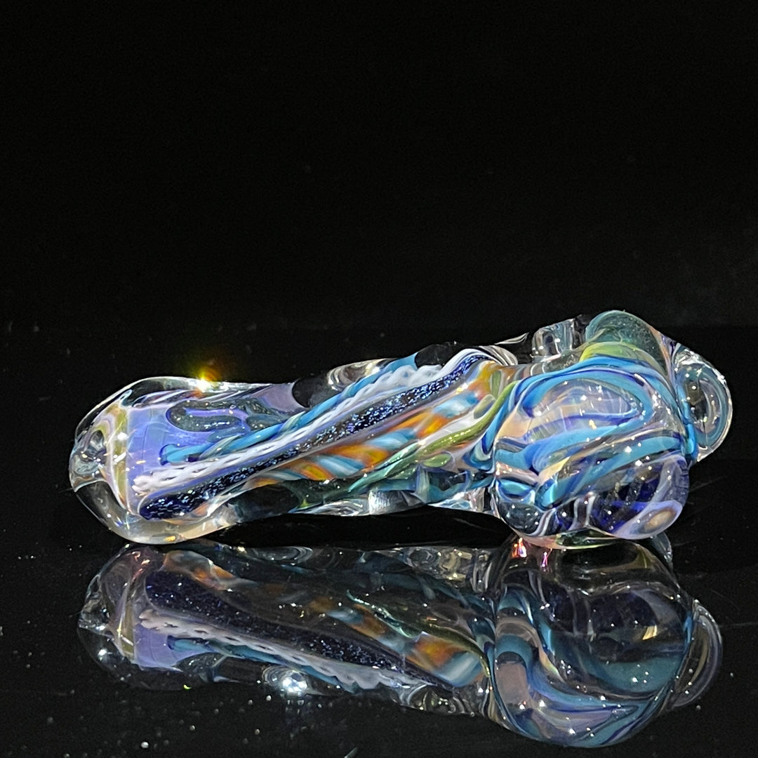 Molten Twisted Chaos Spoon Glass Pipe Molten Imagination   