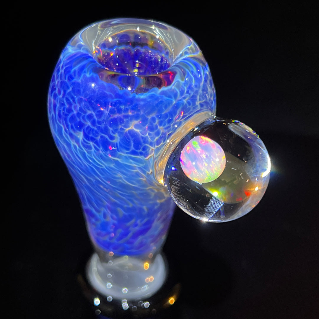 18mm Purple Nebula Pullslide with White Planet Opal Accessory Tako Glass   