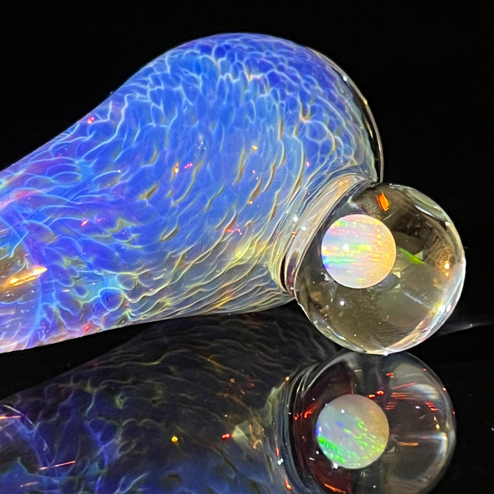 18mm Purple Nebula Pullslide with White Planet Opal Accessory Tako Glass   