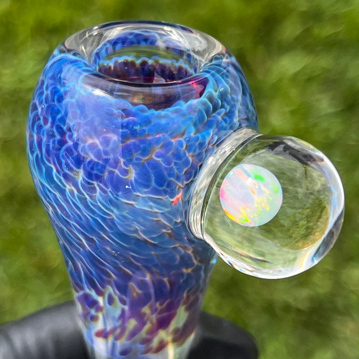18mm Purple Nebula Pullslide with White Planet Opal Accessory Tako Glass   
