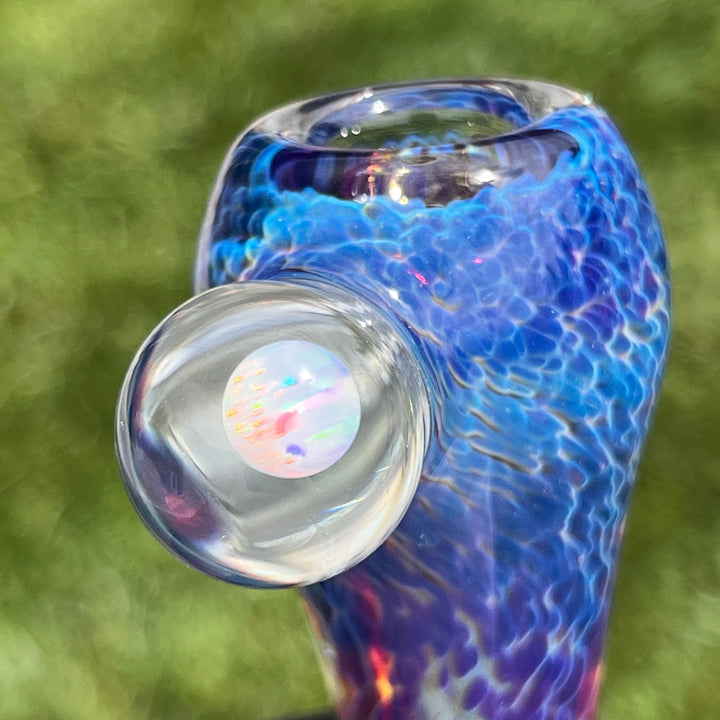18mm Purple Nebula Pullslide with White Planet Opal Accessory Tako Glass   