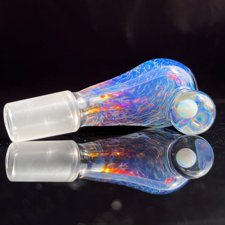 18mm Purple Nebula Pullslide with White Planet Opal Accessory Tako Glass   